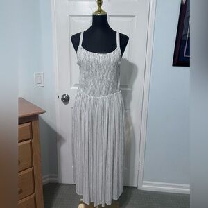 Striped Black and White Dress